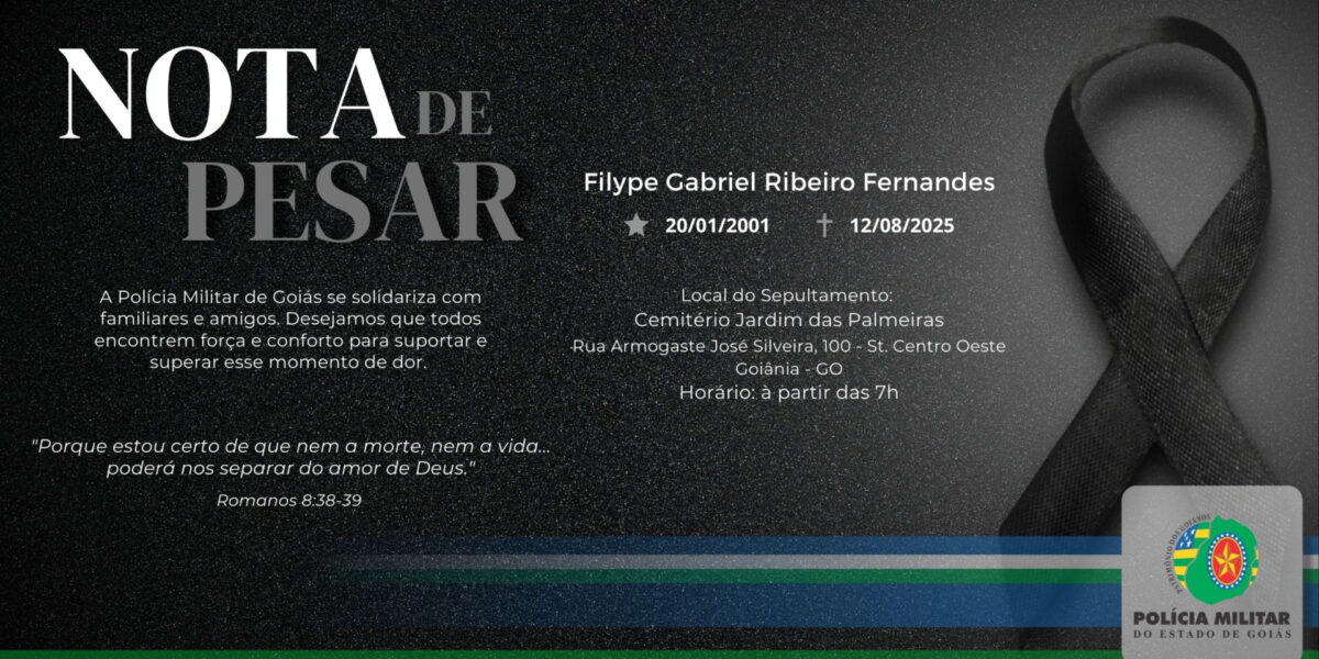 🕊️ NOTA DE FALECIMENTO