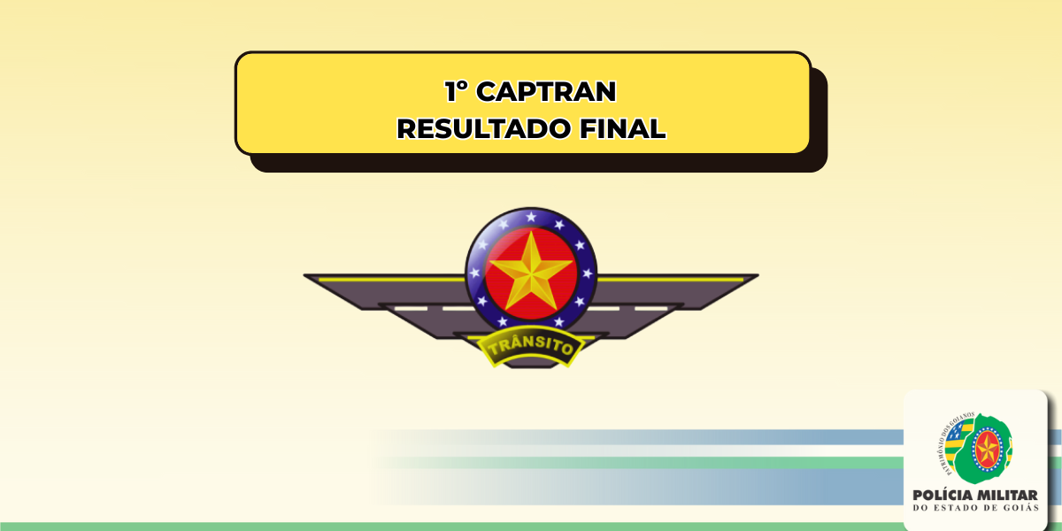 1º CAPTRAN – RESULTADO FINAL