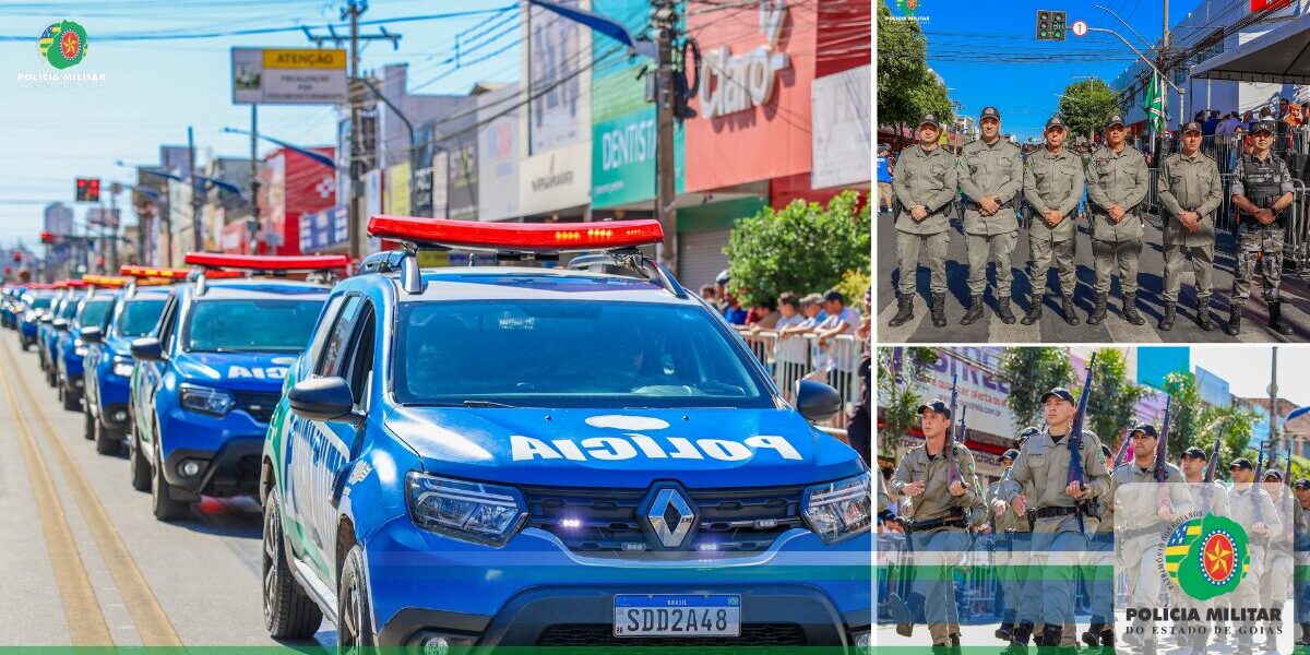 PMGO PARTICIPA DO DESFILE CÍVICO-MILITAR EM COMEMORAÇÃO AOS 92 ANOS DE GOIÂNIA