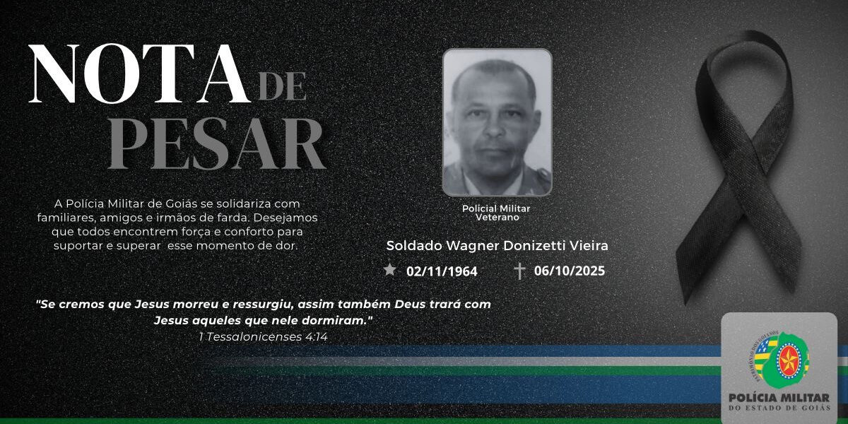 NOTA DE FALECIMENTO – SOLDADO VETERANO WAGNER DONIZETTI VIEIRA