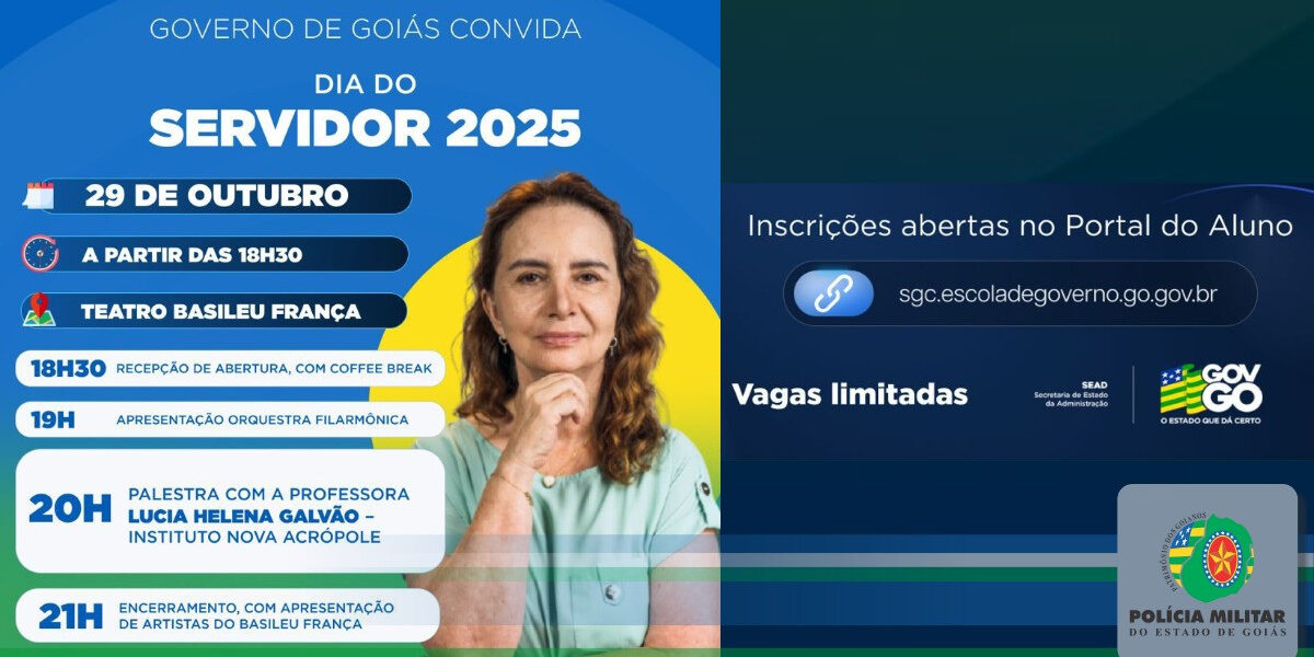 GOVERNO DE GOIÁS CONVIDA PARA O DIA DO SERVIDOR 2025