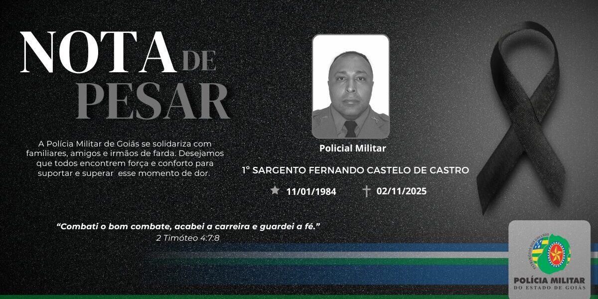 NOTA DE FALECIMENTO – 1º SARGENTO FERNANDO CASTELO DE CASTRO