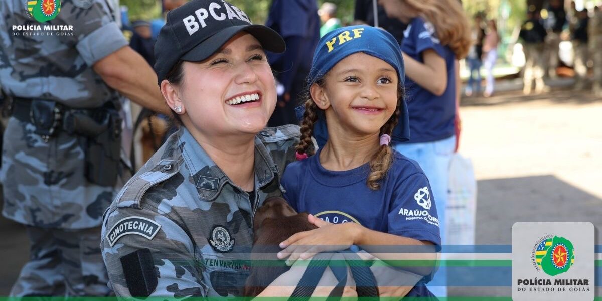 PMGO E PRF REALIZAM AÇÃO DA CAMPANHA “POLICIAIS CONTRA O CÂNCER INFANTIL”