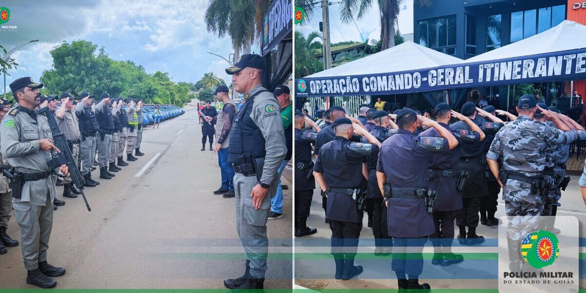 PMGO LANÇA OPERAÇÃO COMANDO-GERAL ITINERANTE NO 9º CRPM, EM CATALÃO