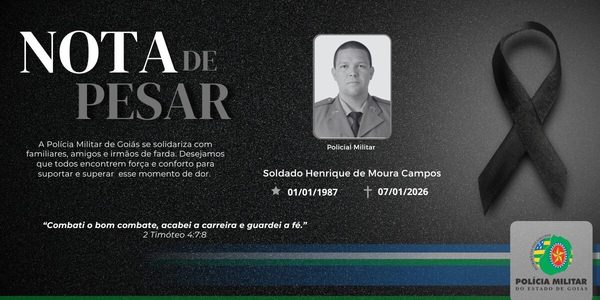 NOTA DE FALECIMENTO – SOLDADO HENRIQUE DE MOURA CAMPOS