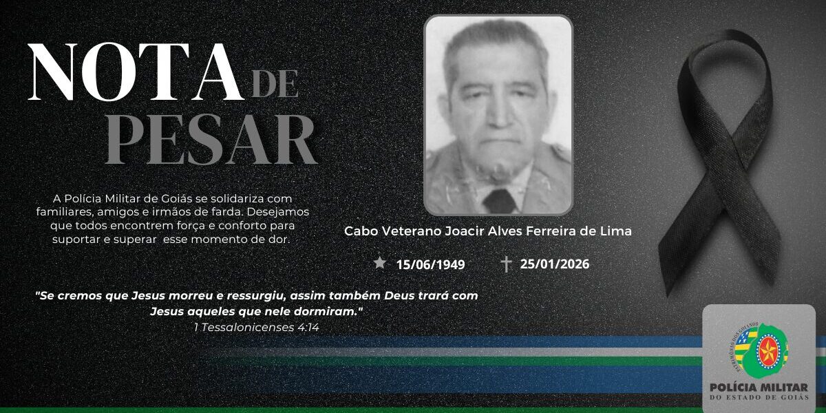NOTA DE FALECIMENTO – CABO VETERANO JOACIR FERREIRA DE LIMA