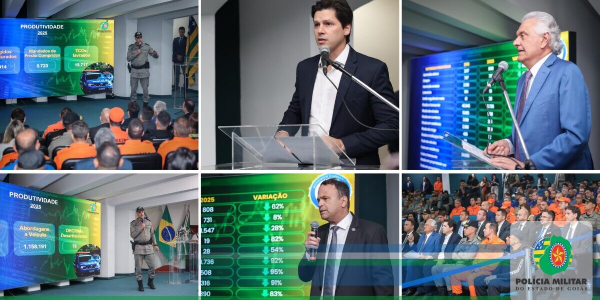 GOVERNO DE GOIÁS APRESENTA ÍNDICES CRIMINAIS E A PRODUTIVIDADE DAS FORÇAS DE SEGURANÇA – 2025
