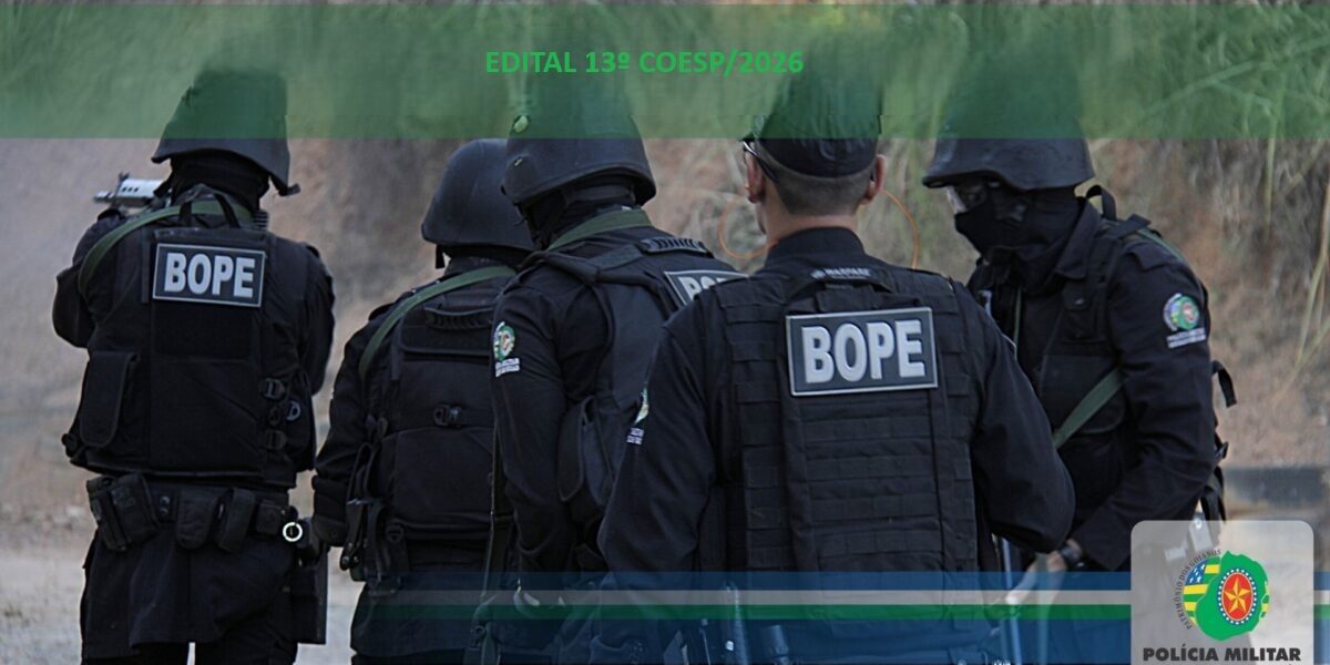 Edital 13º Curso de Operações Especiais – COESP/2026.