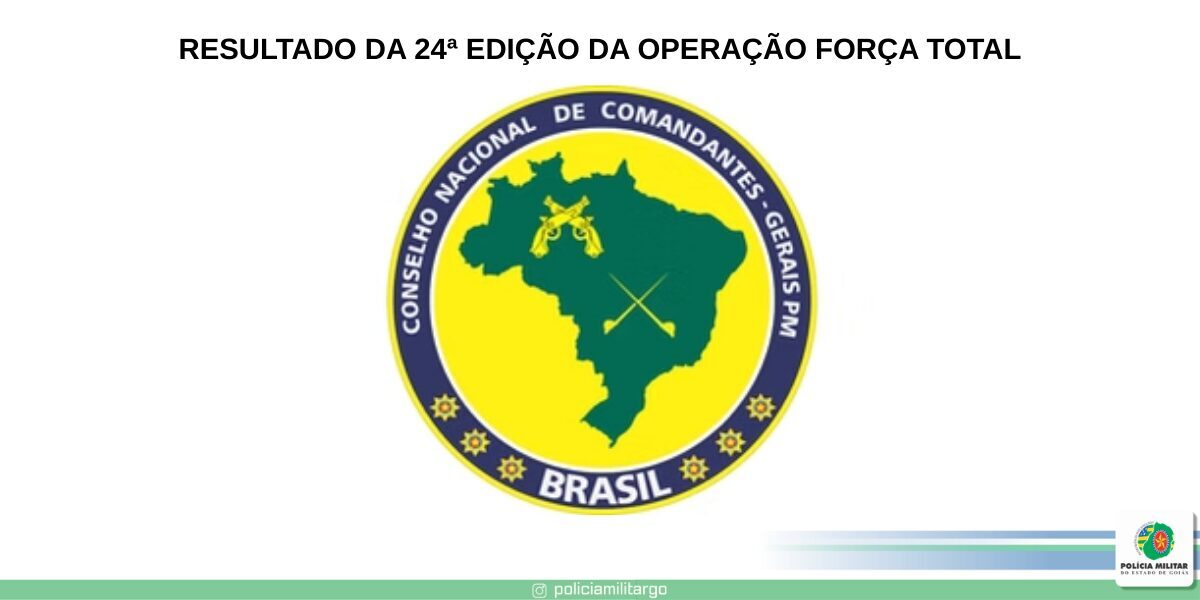 RESULTADO DA 24ª EDIÇÃO DA OPERAÇÃO FORÇA TOTAL – POLÍCIAS MILITARES A SERVIÇO DO BRASIL