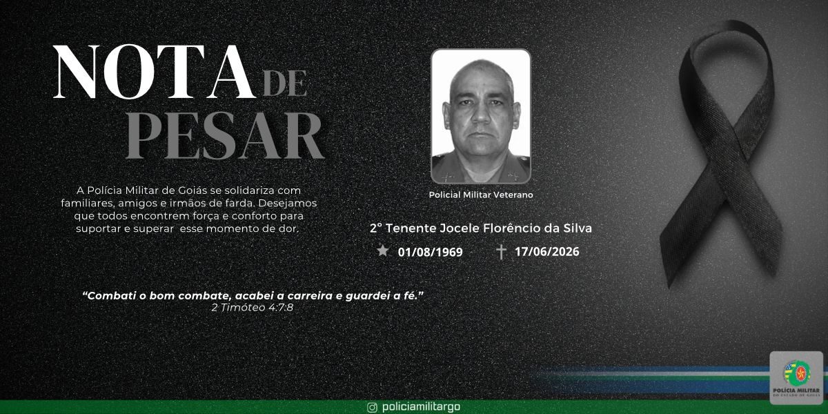 NOTA DE FALECIMENTO – 2º TENENTE JOCELE FLORÊNCIO DA SILVA