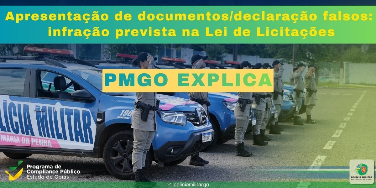 APRESENTAÇÃO DE DOCUMENTOS/DECLARAÇÃO FALSOS: INFRAÇÃO NA LEI DE LICITAÇÕES