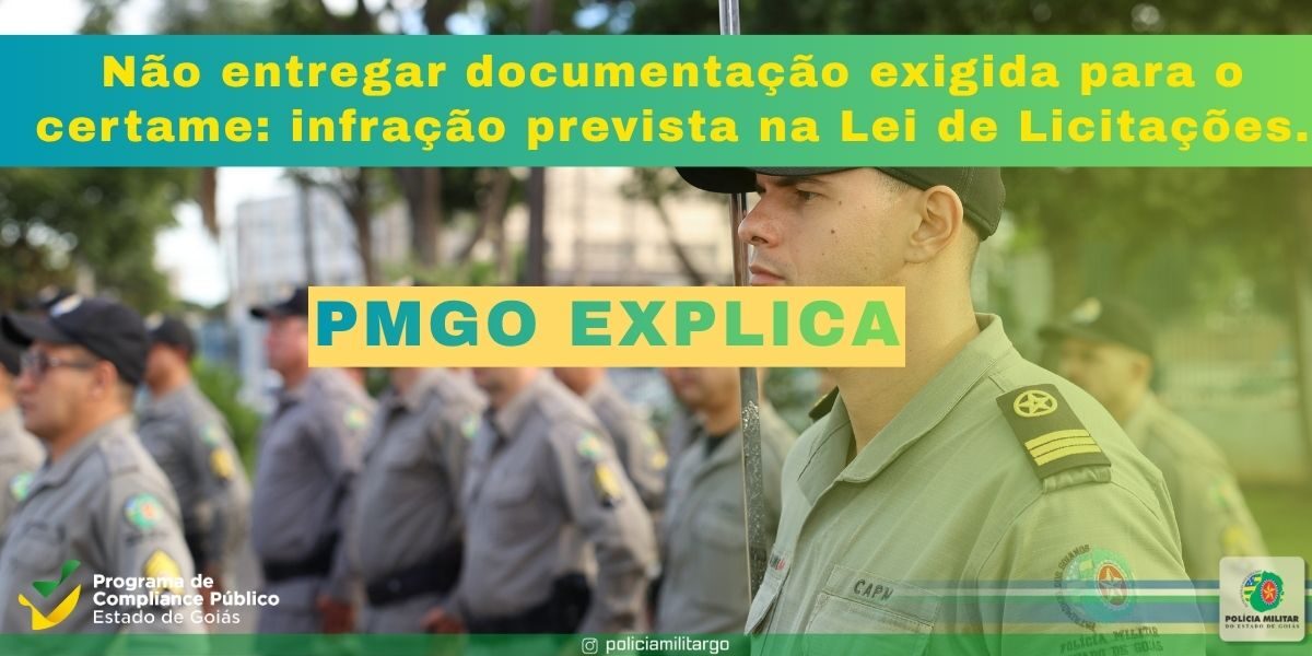 NÃO ENTREGAR DOCUMENTAÇÃO: INFRAÇÃO PREVISTA NA LEI DE LICITAÇÕES