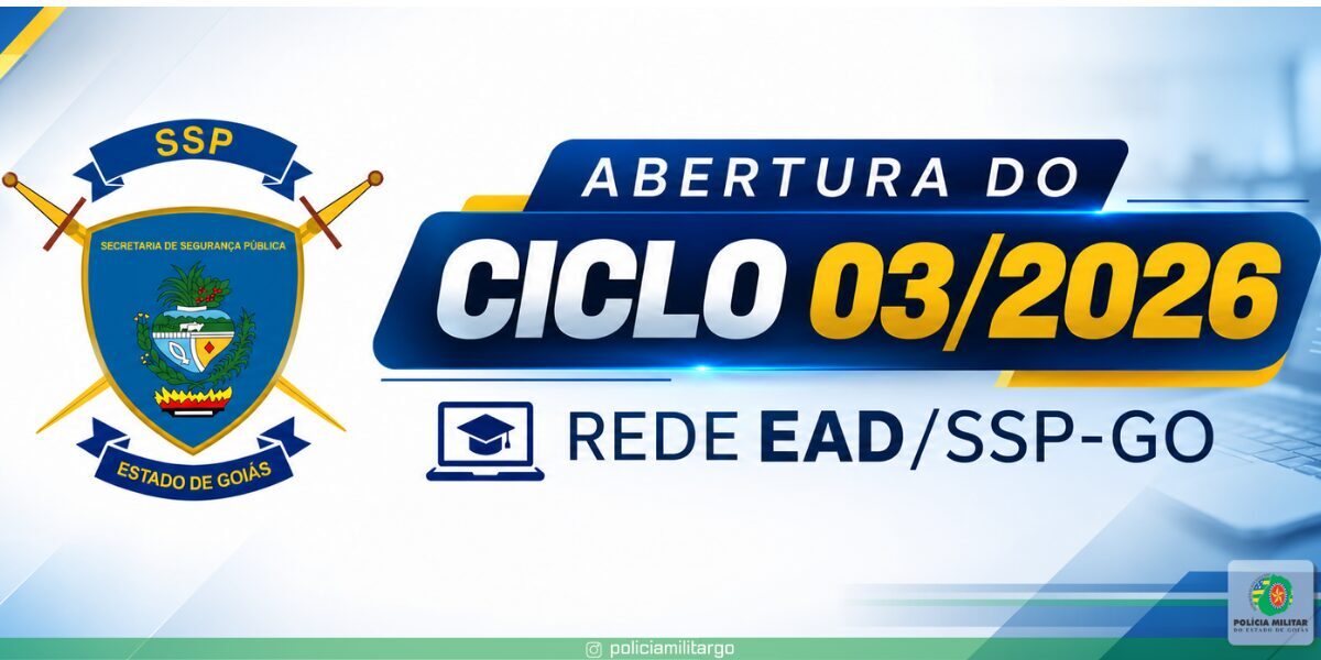 ABERTURA DO CICLO 03/2026 – REDE EAD/SSP-GO