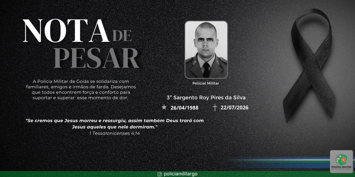 NOTA DE FALECIMENTO – 3º SARGENTO ROY PIRES DA SILVA