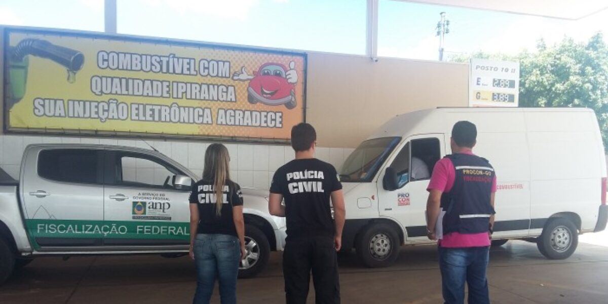 Procon Goiás realiza fiscalização em postos de combustíveis em ação conjunta no Município de Inhumas