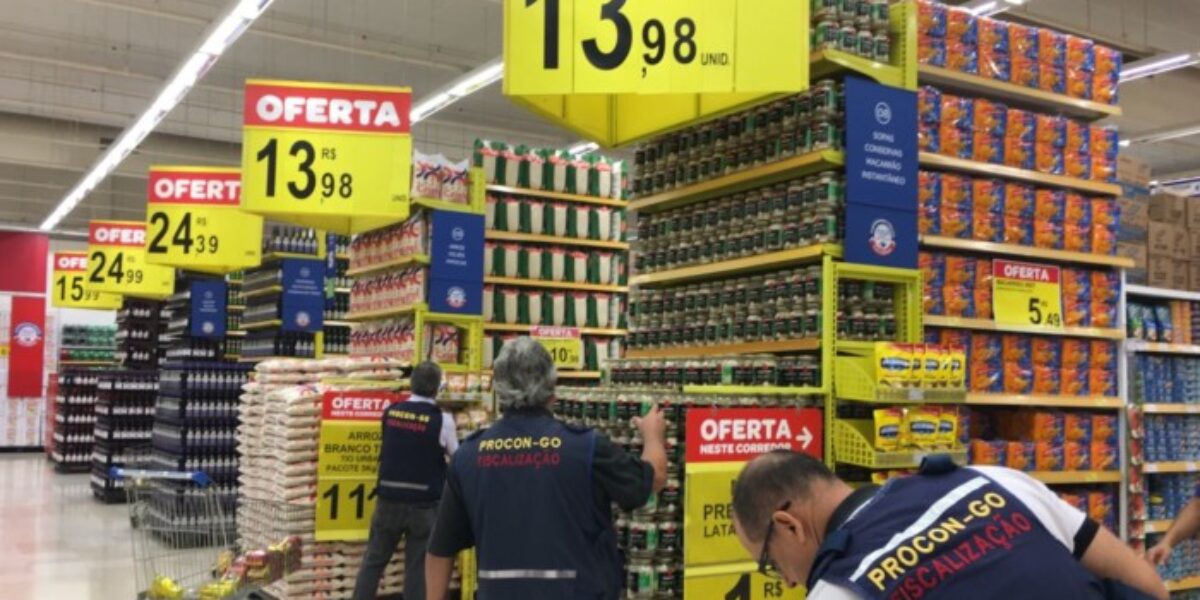 PROCON Goiás autua supermercados por irregularidades na exposição de preços ao consumidor