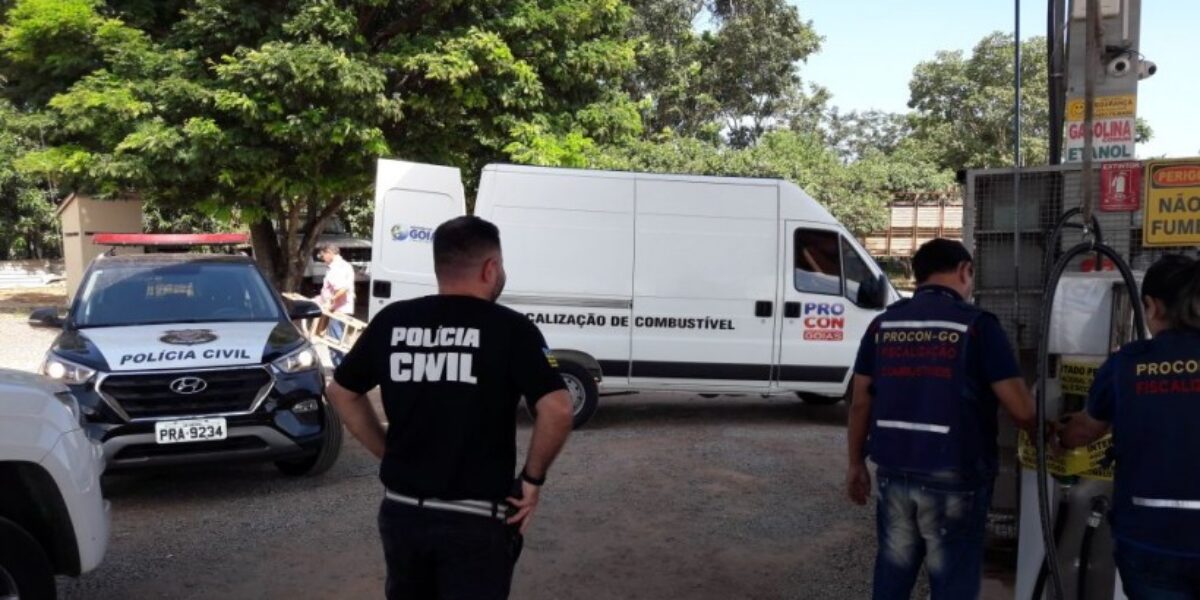 Procon Goiás e Decon interditam posto de combustíveis em Cezarina