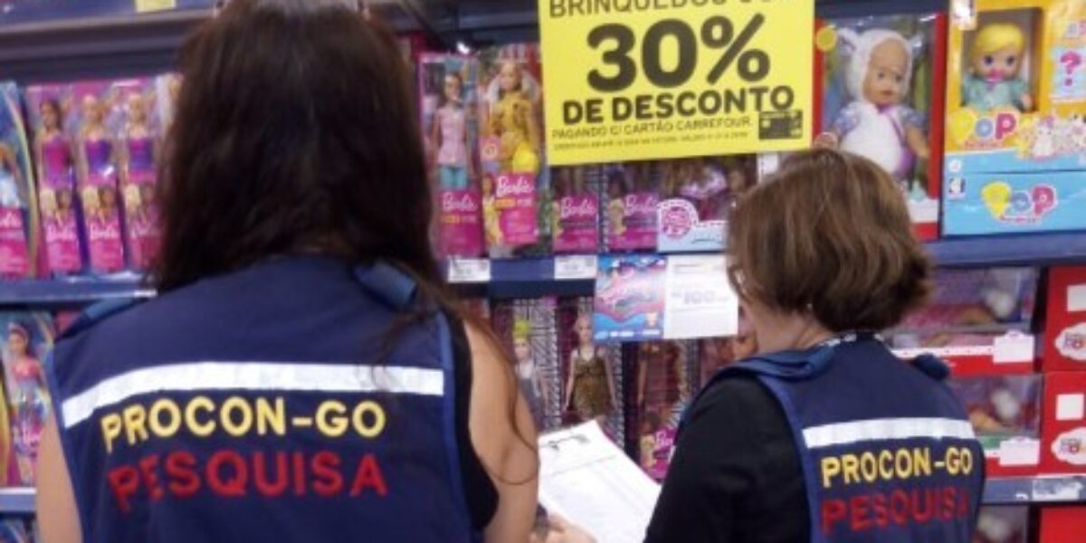 Pesquisa do Procon Goiás aponta variação de até 300% nos preços de presentes para o Dia das Crianças