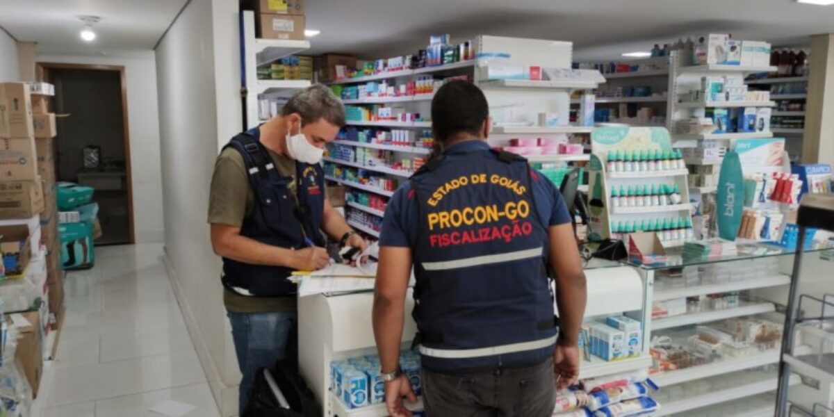 Fiscalização kit Covid: Procon Goiás autua drogarias e farmácias por não apresentarem notas fiscais que justifiquem aumento nos preços de medicamentos