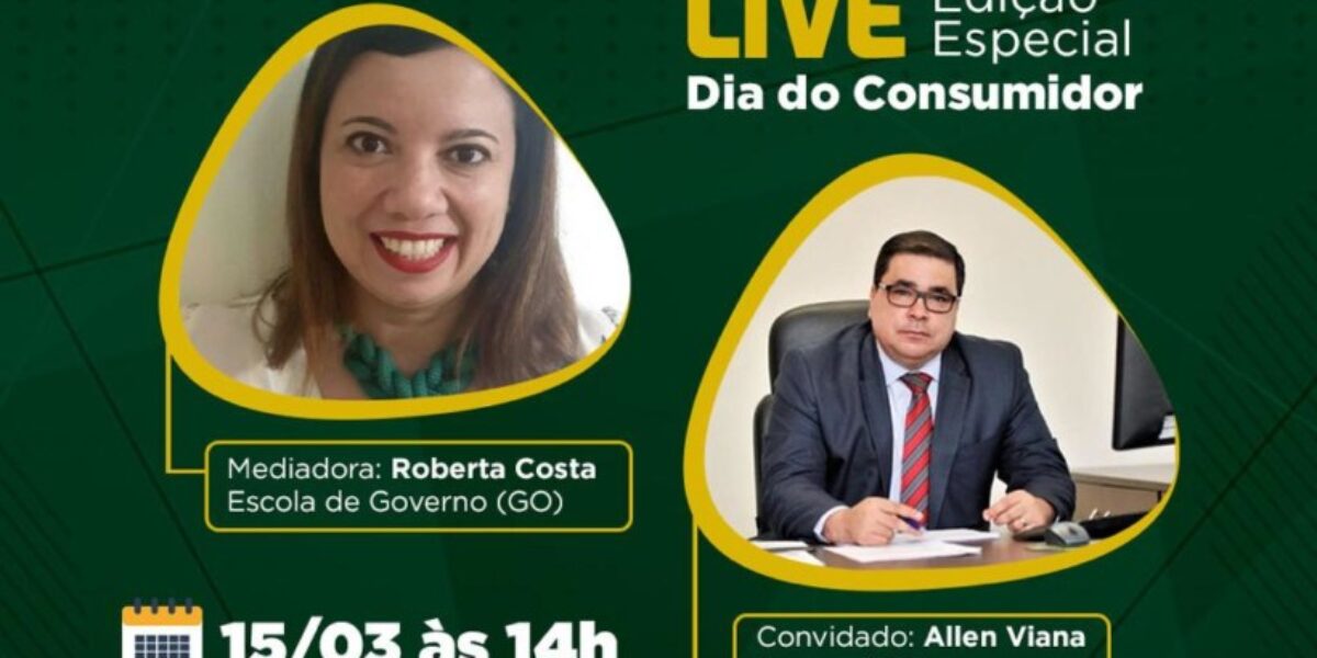 Superintendente do Procon Goiás participa de live no Dia Internacional do Consumidor (15/3)