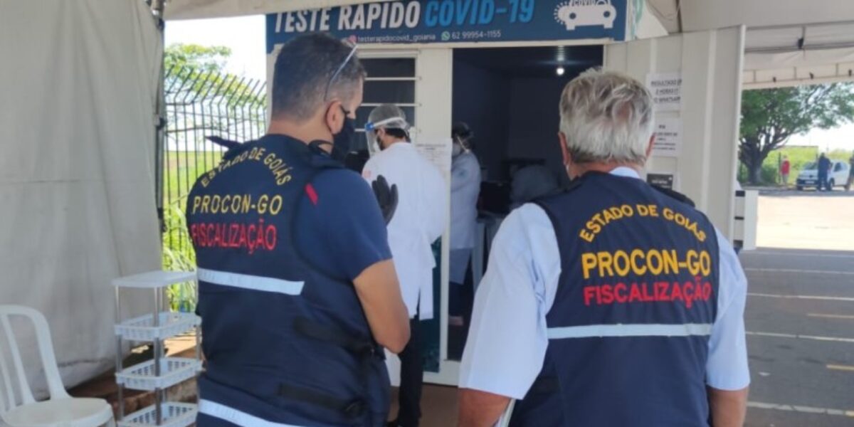 Procon Goiás autua empresas por não apresentarem documentação sobre preços dos testes de diagnóstico da Covid-19