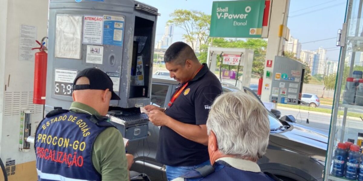 Procon Goiás volta aos postos para verificar origem do novo aumento nos preços dos combustíveis
