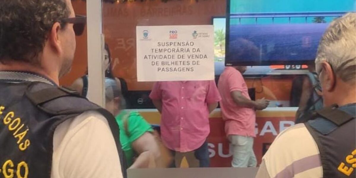Procon Goiás suspende, temporariamente, venda de passagens de empresa de ônibus na rodoviária de Goiânia