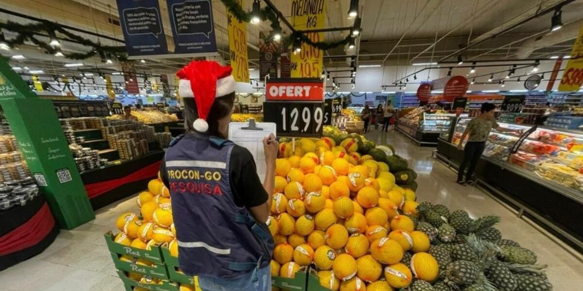 Procon Goiás encontra variação de até 500% em preços de itens da ceia de Natal