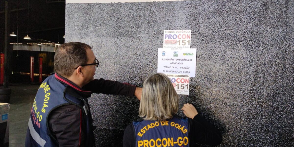 Revendedora de pneus de Goiânia tem atividade suspensa pelo Procon Goiás