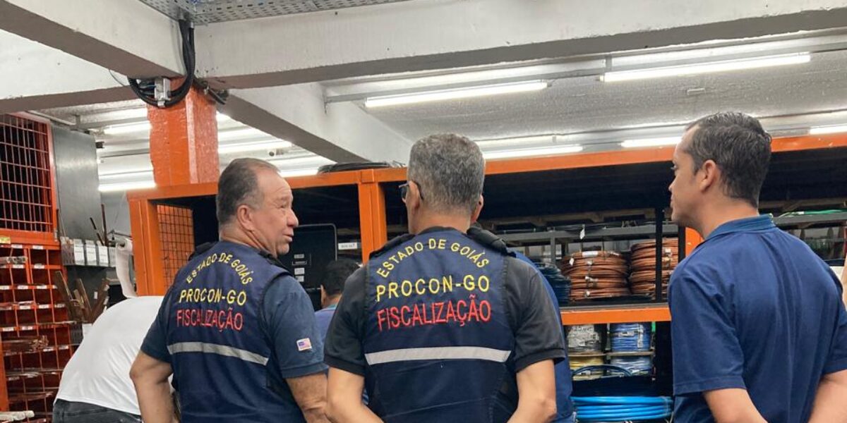 Em ação conjunta, Procon Goiás realiza fiscalização para verificar qualidade de fios comercializados em Goiás