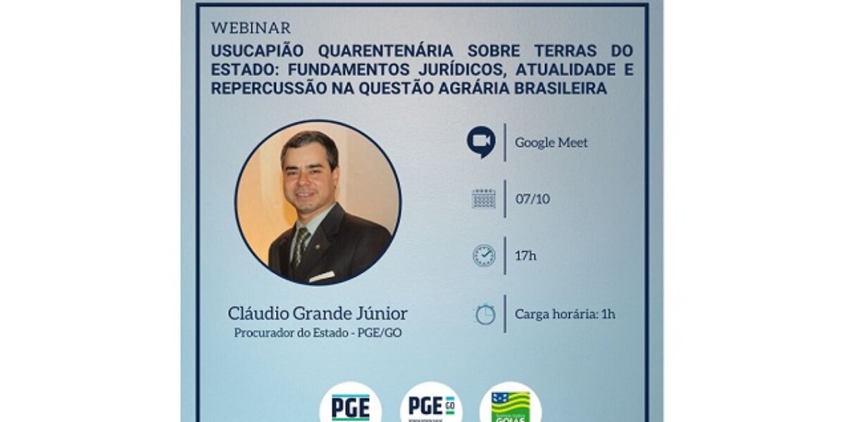 “Usucapião quarentenária” é tema de webinário amanhã, quarta