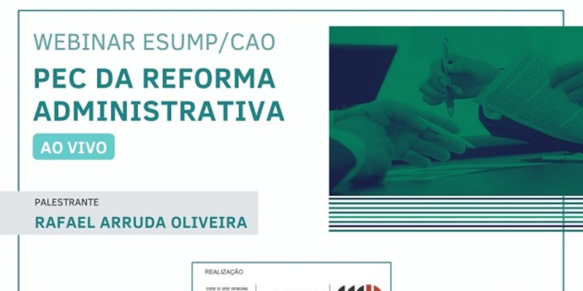 Procurador Rafael Arruda faz palestra em webinário do MP