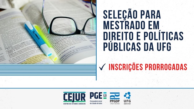 PPGDP prorroga até dia 10 prazo para inscrições ao mestrado profissional
