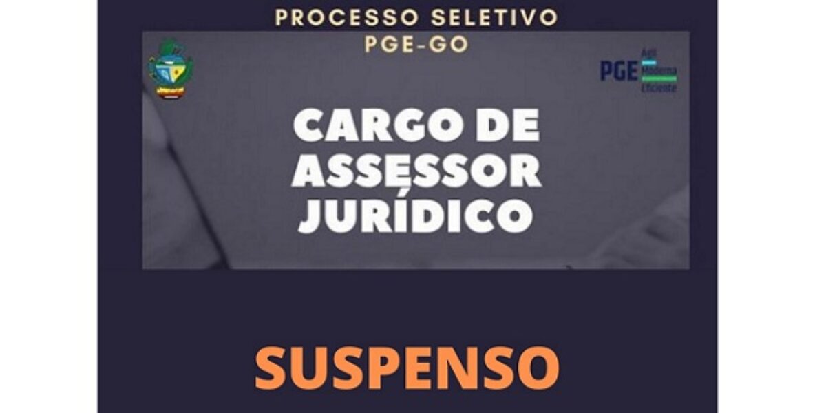 Processo seletivo suspenso