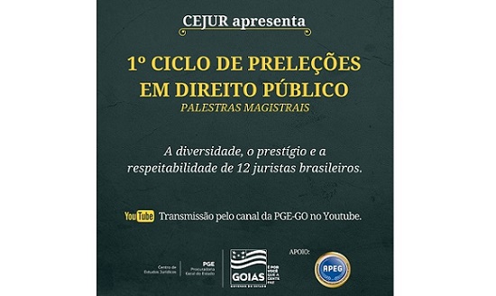 CEJUR organiza 1º Ciclo de Preleções em Direito Público