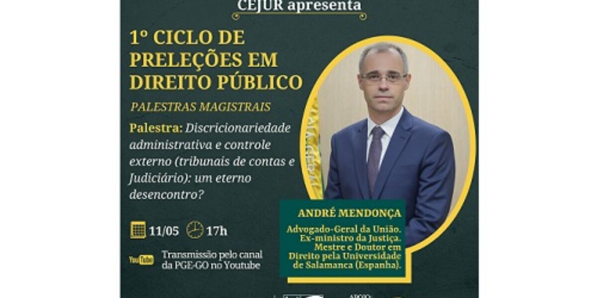 1º Ciclo de Preleções em Direito Público começa na terça-feira