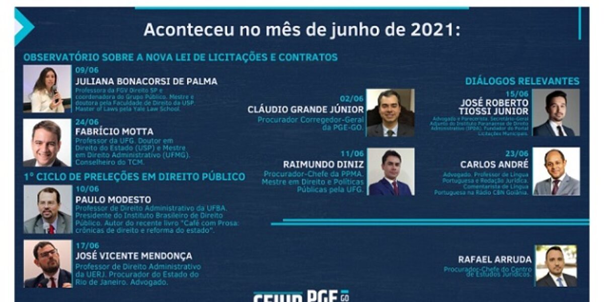 CEJUR e os destaques do mês de Junho