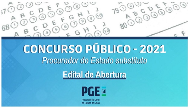 Publicado Edital de Abertura do XIV Concurso Público para Procurador do Estado substituto