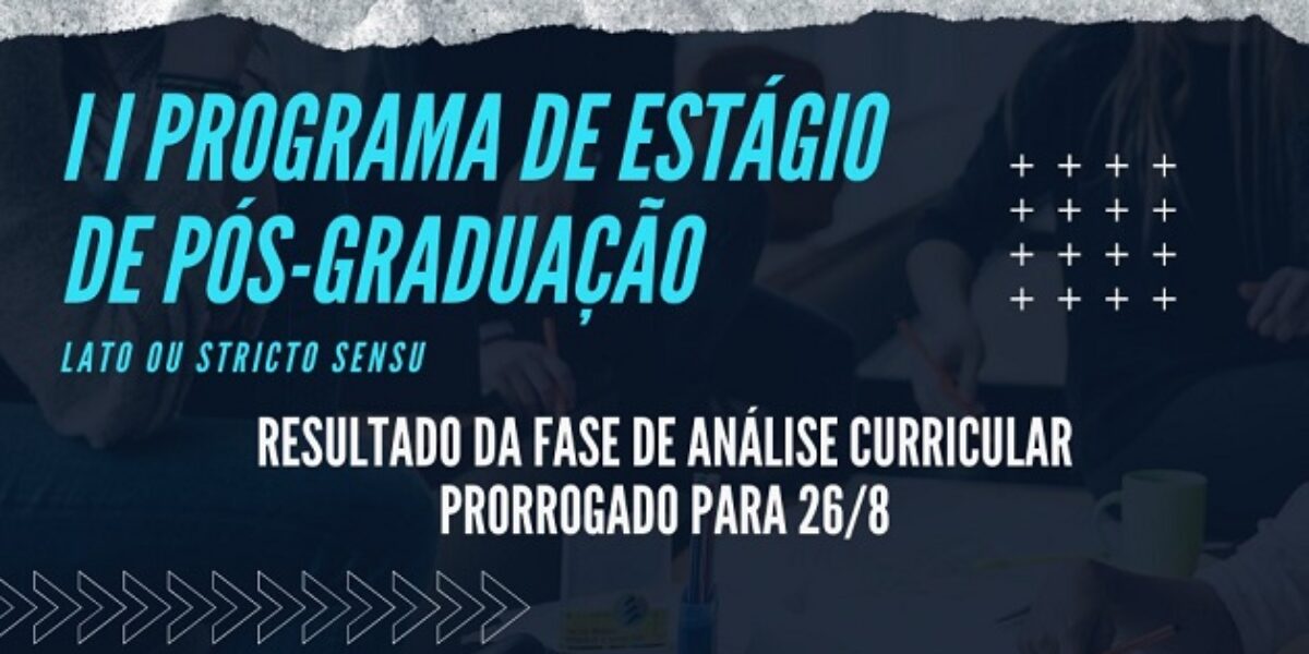 Resultado preliminar da análise curricular adiado.