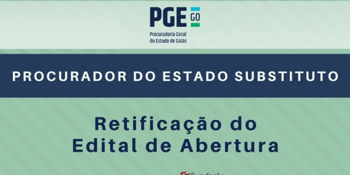 Retificado edital de concurso para Procurador