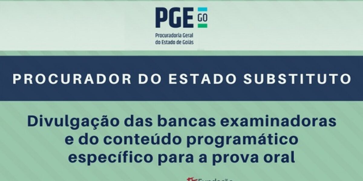 PGE divulga bancas examinadoras e conteúdo das provas orais do concurso para Procurador do Estado