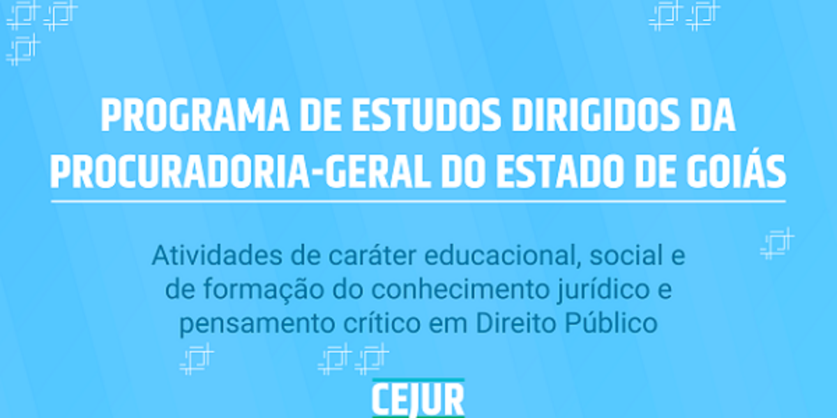 Programa de Estudos Dirigidos da Procuradoria-Geral do Estado de Goiás