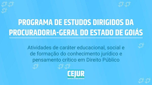Programa de Estudos Dirigidos da Procuradoria-Geral do Estado de Goiás