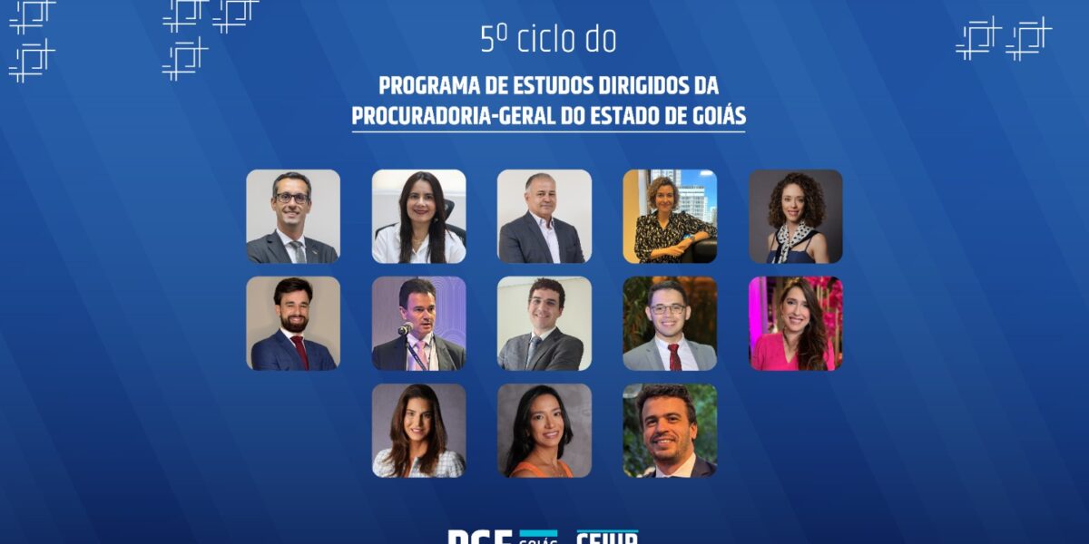Programa de Estudos Dirigidos da PGE-GO: novo ciclo começa no dia 29 de janeiro