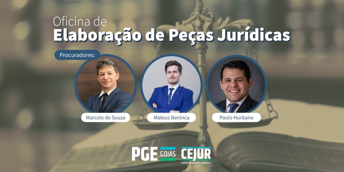 PGE-GO promove oficina de elaboração de peças jurídicas para estagiários da instituição