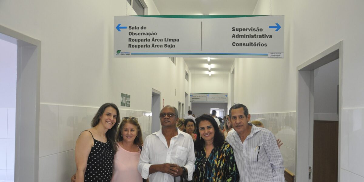 O Presidente do Conselho Estadual de Saúde participa da Inauguração  do Centro de Saúde da Família Cidade Jardim Michele Muniz