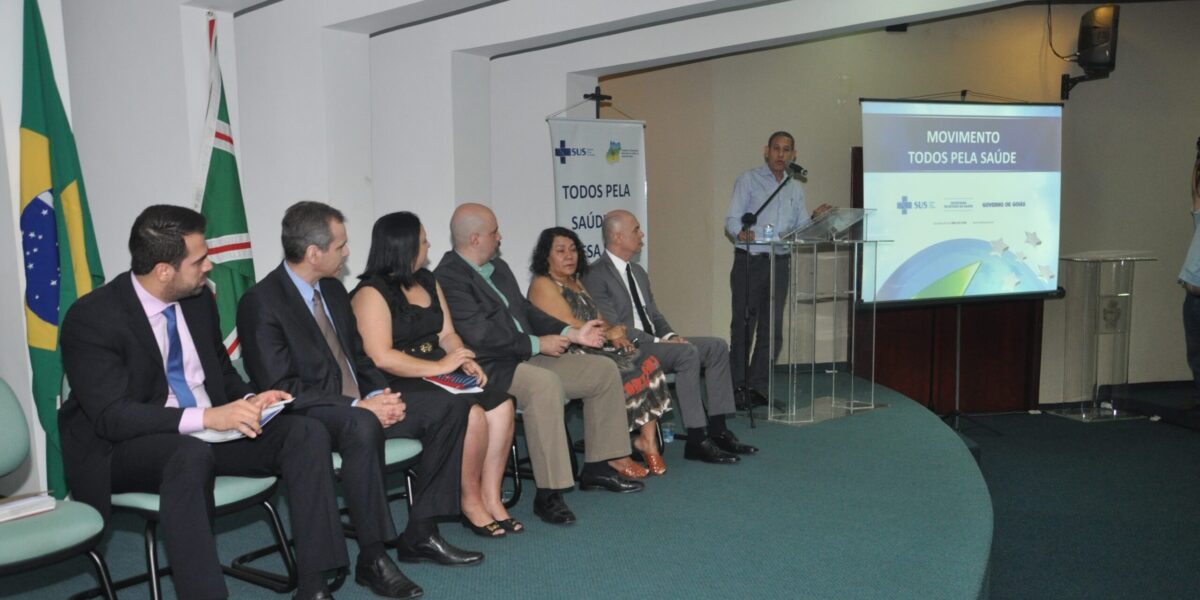 O Presidente do CES-GO participa do  lançamento em Goiás do Movimento Todos pela Saúde, em Defesa do SUS