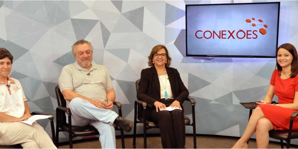 Dra. Irani Ribeiro, participou de gravação do programa Conexões, da TV UFG.