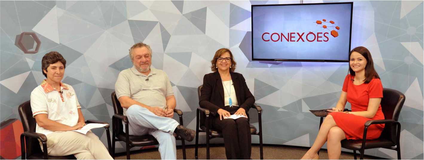 Dra. Irani Ribeiro, participou de gravação do programa Conexões, da TV UFG.