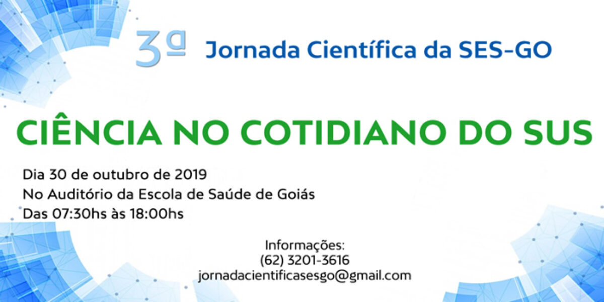 3 ª JORNADA CIENTÍFICA SES GO